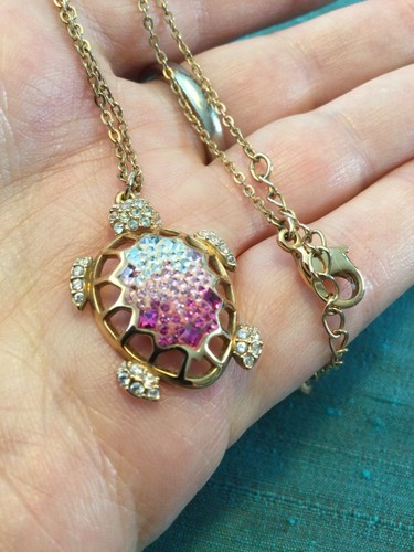 Genuine signed swarovski pink - signed,
