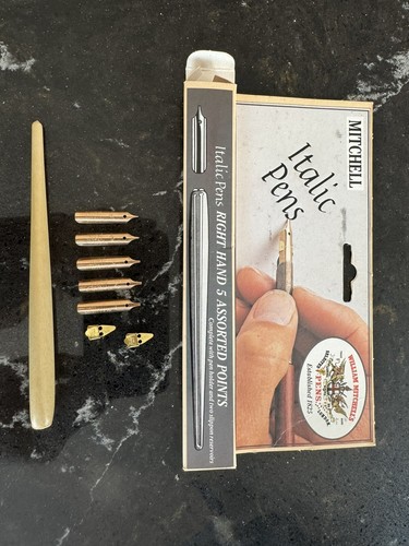 Vintage mitchell italic pen - ,