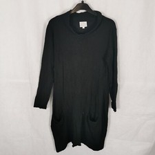 Ladies Dress Size L 14 16 MASAI CLOTHING Black Knit Jumper Wool Alpaca Blend 
