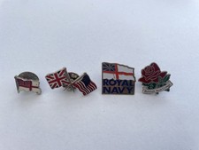 4x England Enamel Pin Badge UK
