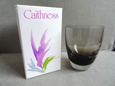 CAITHNESS CRYSTAL GLASS VASE - HAND MADE IN SCOTLAND - BOXED -  CHARITY LOT