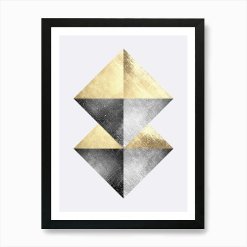 Gold and metal circles - 3, art