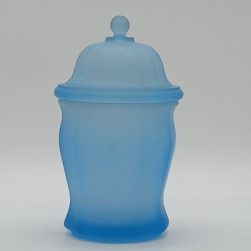 Frosted blue glass - frosted, apothecary