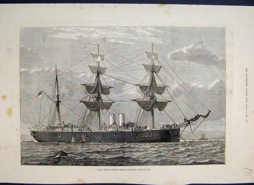 Original old antique print - original,