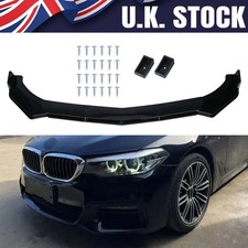 For BMW 5 SERIES E39 E60 E61 Black Front Bumper Splitter Lip Chin Spoiler Kit#F
