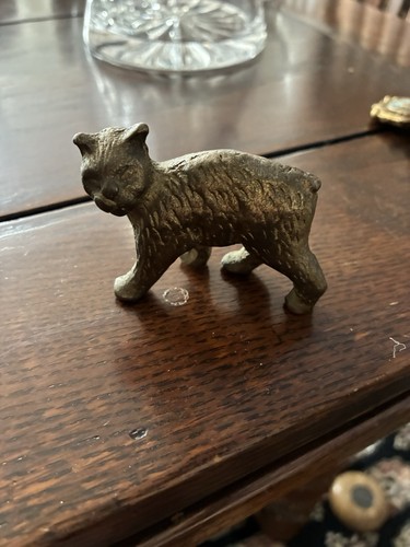 Vintage brass manx cat - brass,