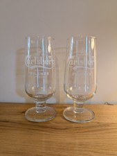 2x Carlsberg Pint Glass  Pilsner Lager 