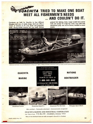 Vintage 1970 ouachita boats - 1970,