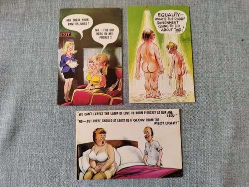 Vintage postcard naughty - postcard,