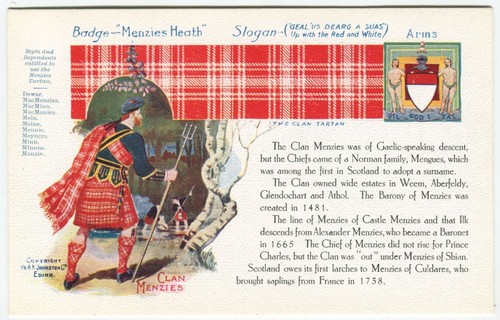 Clan menzies tartan arms - clan,