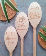 Sh*t Stirrer Poo Stir Funny Personalised Spoon Joke Rude World's Biggest Stirrer