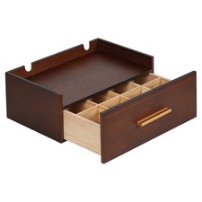 Wooden Tea Bag Organizer Coffee and Tea Drawer Sugar Packet Holder Station Chest