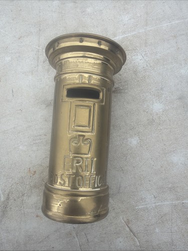 Vintage brass pillar box money - vintage,