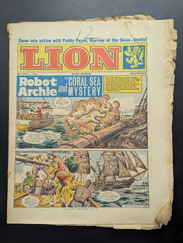 Lion comic 9th april 1966 - comic,