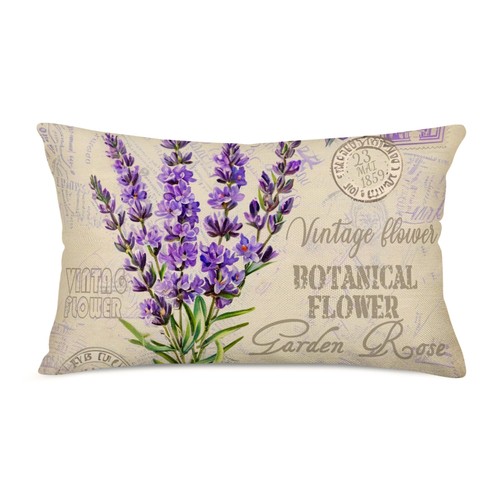 Vintage flower lavender throw - vintage,