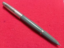 Parker 51 Fountain Pen. MK II. 14ct Gold Medium Nib. Dove Grey/Lustralloy/CT