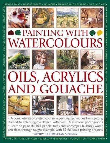 Painting with watercolours - with,