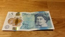 AA15 Early First Run Serial # Brand New Uncirculated Polymer £5 Five Pound Note