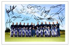 EUROPE 2014 RYDER CUP GOLF SIGNED AUTOGRAPH PHOTO PRINT