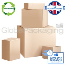 SINGLE WALL CARDBOARD BOXES - 100% RECYCLED & RECYCLABLE POSTAL MAILING BOXES