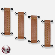 4 x Leather Check Straps Door