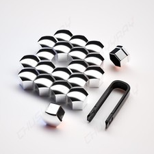 20PCS 17MM CHROME ALLOY CAR