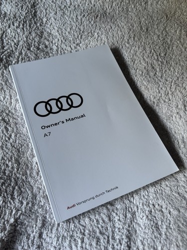 Audi owners manual - a7,