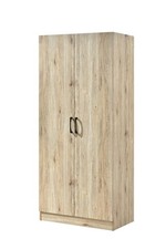 Oak 2 Door Double Wardrobe