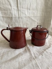 Vintage French Enamelware Milk
