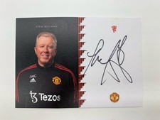 RARE Steve McLaren Official Manchester United Signed Club Card 2022/2023 + COA