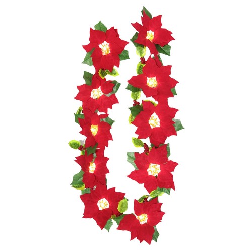 Christmas poinsettia light - christmas,