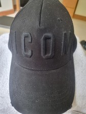 Dsquared ICON black unisex baseball cap