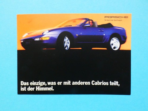 Postcard porsche 968 - -,