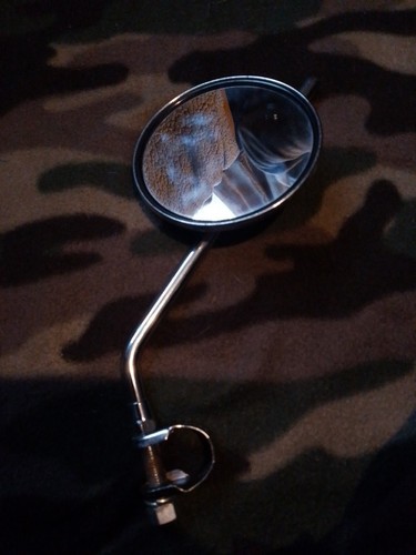 Chrome motorcycle mirror - chrome,