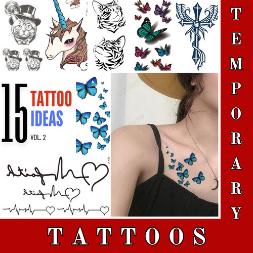 Womens temporary tattoos - tattoos, small