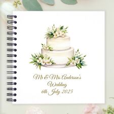 Personalised Wedding Cake A3/A4/A5  Scrapbook, Photo Album, Guest Book, Marriage