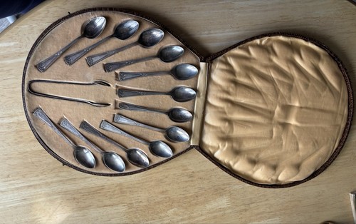 Teaspoon set silver - plated,