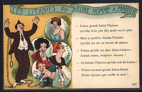 Artist postcard les litanies - artist,