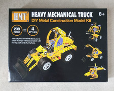 HMT Heavy Mechanical Truck DIY Metal Construction Kit 238 Pcs, 4 Styles
