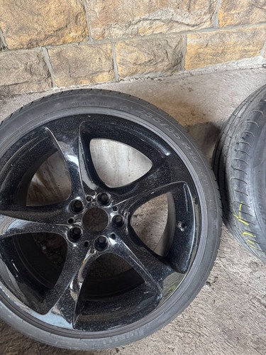 Black alloys with tyres - tyres,