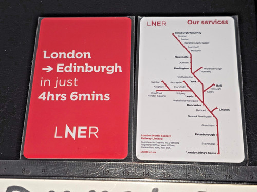 Lner trains route - lner, card