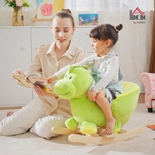 Kids Rocking Chair Horse Toddler Dinosaur with Music Baby Rocker Ride On Toy