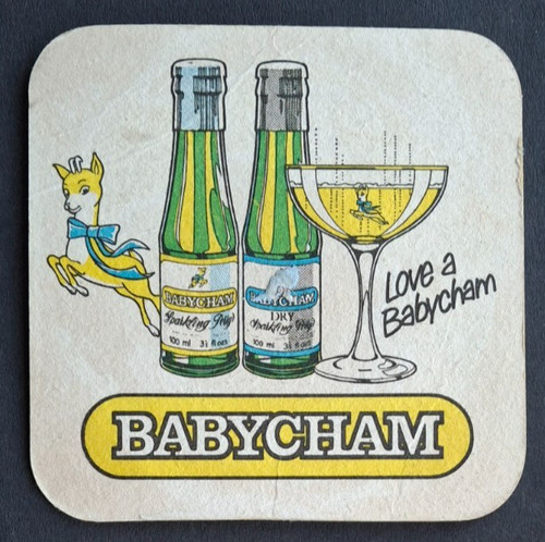 Vintage babycham beer mat - vintage,