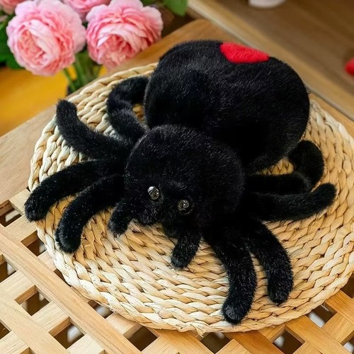 Plush spider black - spider, widow
