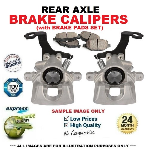 Rear brake calipers and - brake, pads