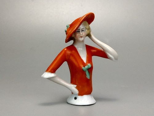 Antique half doll art deco - antique,