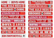 SUBBUTEO 20 STICKERS STICKERS SHELBOURNE F.C. FANS SUPPORTERS TRANSENNA FENCE