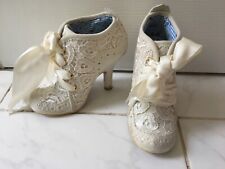 Irregular Choice shoes. Irregular Choice Abigail's party - Cream lace shoes.