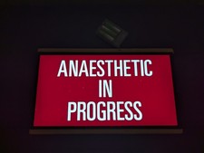 Illuminated Medical Sign. Mancave Home Office Battery Powered LED