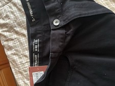 Men’s Black Straight Leg Jeans TU New With Tags W40 L32